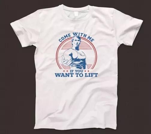 Come With Me If You Want To Lift T Shirt 1161 Workout Muscle Gym Fitness Arnold