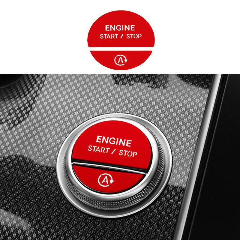 For Benz GLC X254 -2024 Red Aluminum One-Button Start Switch Cover Trim 2PCS