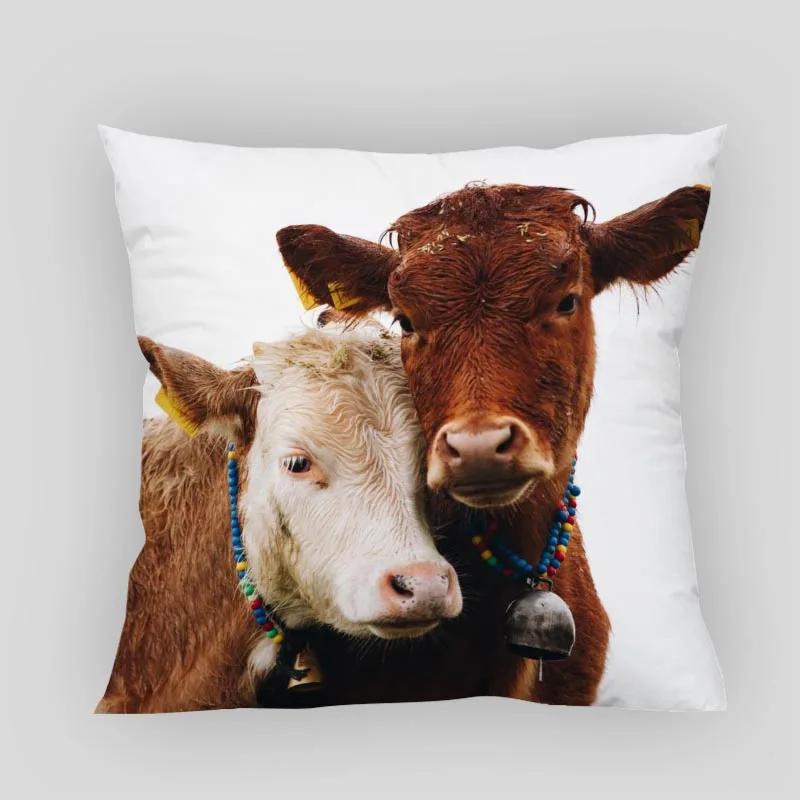 Animals Cow Pillow Cover Customize Pillowcase Modern Home Decorative Pillow Case For Living Room 45X45cm,40X40cm