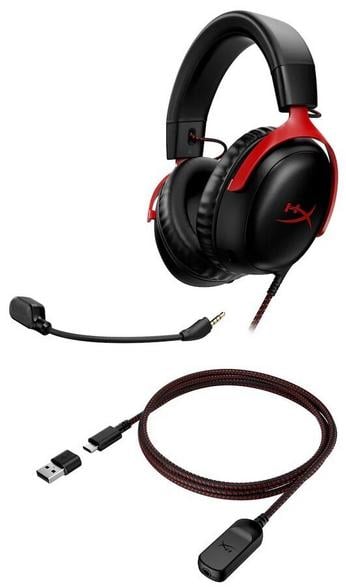 Hyperx Cloud Iii Wired Gaming Headphones Black and Red