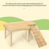 Pine Wood Hamster Ladder Platform Climbing Toy House Cage Accessories for Small Pets Hamster Mice Pet Supplies