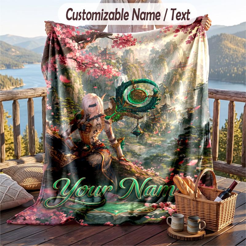 Personalisierbare Flanell-Kuscheldecke, Leichte Gemütliche Bett-SofadeckeWorld of Warcraft