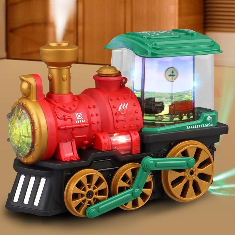 

Baby Learning Train Electric Model With Lights Sound And Spray For Kids Play червоний