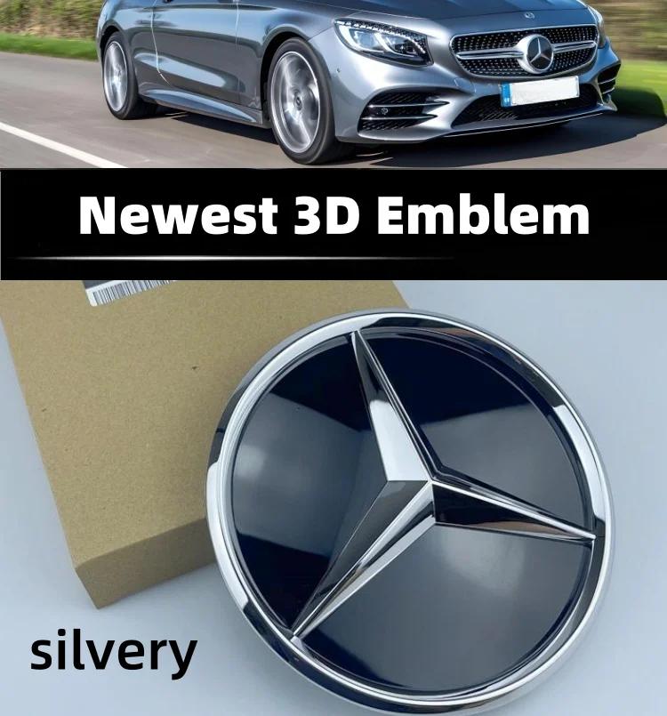 Häftig Bilklistermärke För W204 W205 X253 W213 W212 W176 W177 W167 W246 W117 Mercedes Benz Tillbehör Grill Emblem Stjärna Logotyp Bil Front
