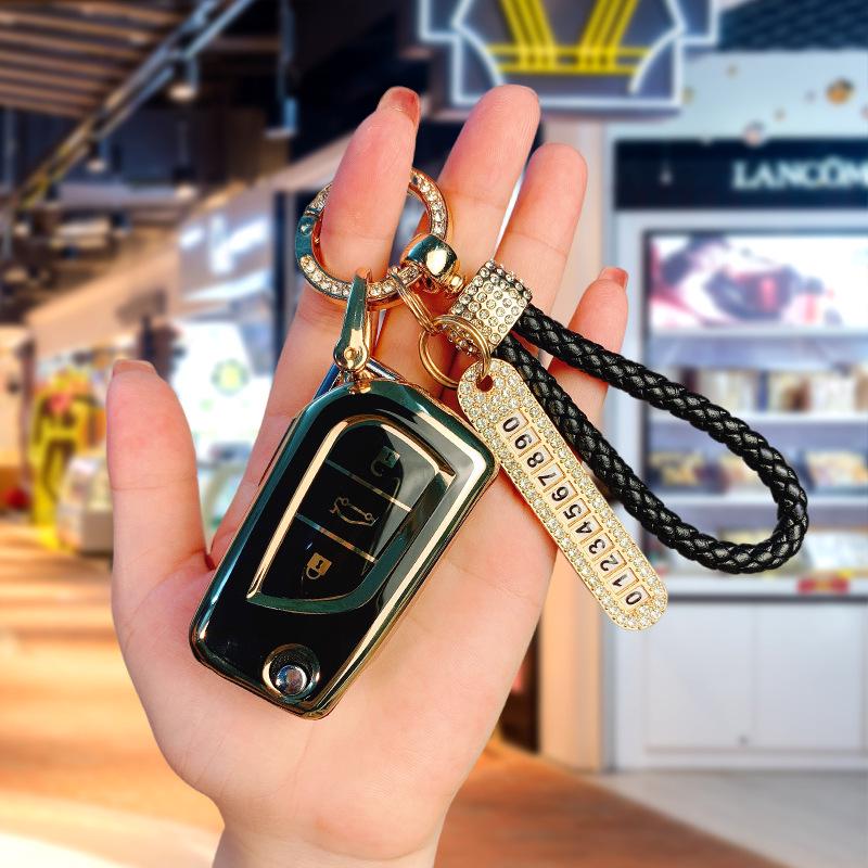 Toyota TPU Key Case for Corolla, Camry, Levin, Avalon, RAV4, C-HR, Highlander