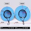 10PCS/LOT Parent-child Fishing Hat Outdoor Activity UV Protection UPF 50 Sun Hat Bucket Hat Womens Panama Hat Wide Brim Bob Hiking Hat