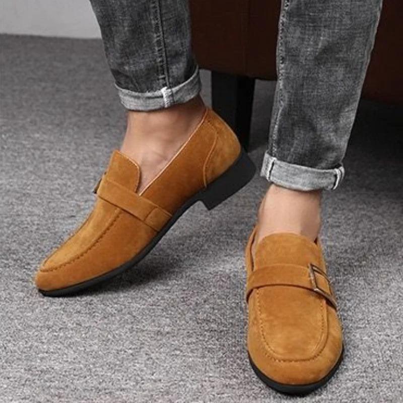 Pointed Toe Social Shoe Male Leather Casual Men's Formal Shoes New Footwear High Quality Fashion Low Price Cheap Liquidation 39