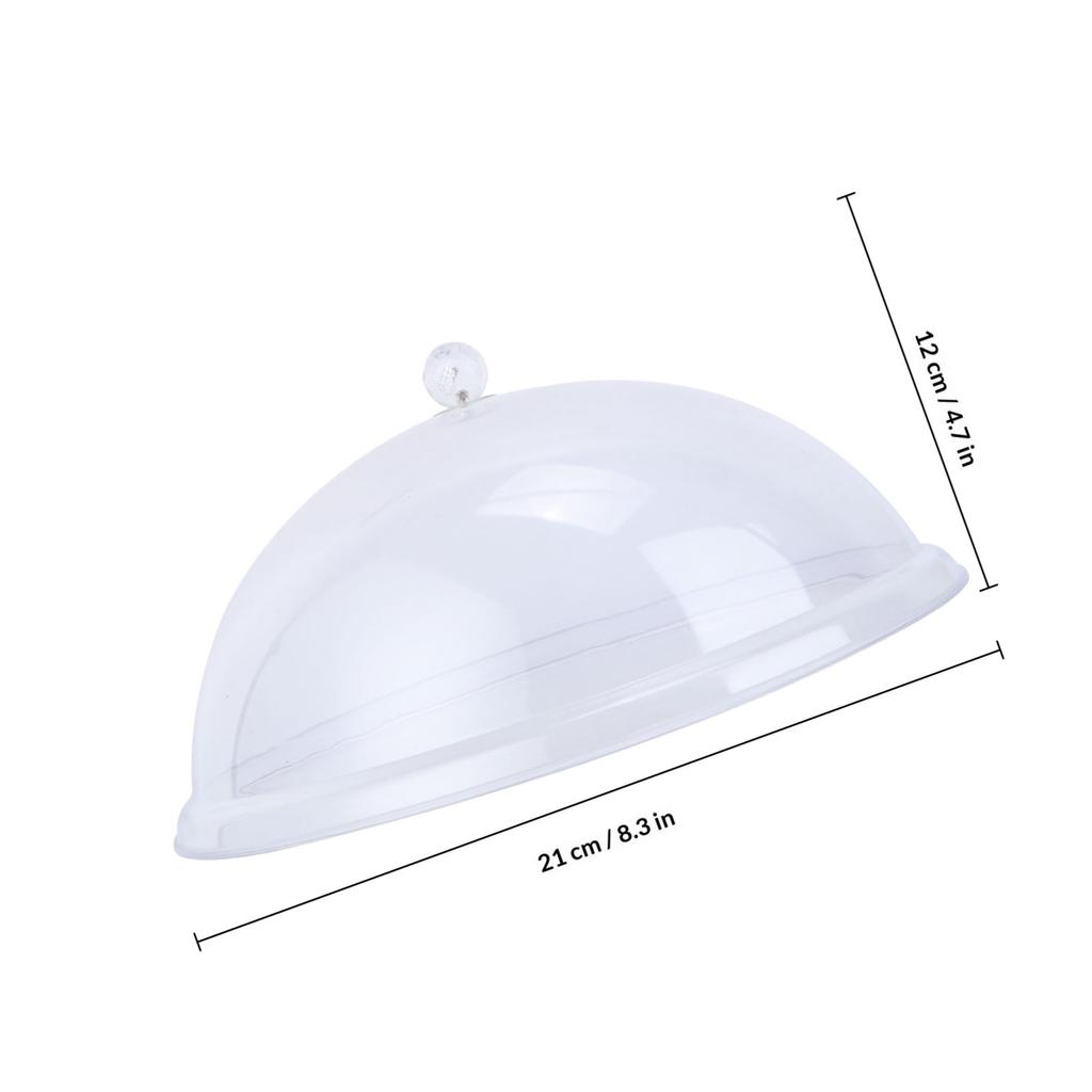 1Pcs Premium Acrylic Food Cover Tent Transparent Dust Free for Kitchen Home Use Pastry Cake Protection 12 Inch Round