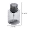 Refillable Lockable Empty Pump Dispenser Nail Manicure Cleaner Makeup Remover Container Press Bottle For Personal Use