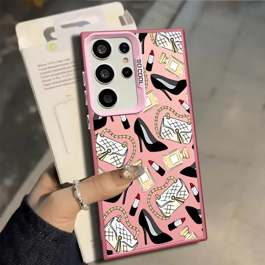 Case for Samsung Galaxy S25 S22 S21 S23 S20 Plus S25Edge S23 Ultra Note 20 Ultra S24 FE Phone Cover Fashion Pattern