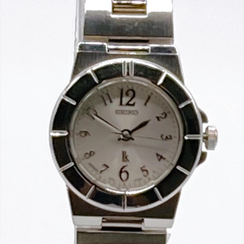 Used SEIKO LUKIA Ladies Watch Quartz Working Silver 443