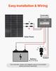 2PCS 100W Bifacial Solar Panels, 23% High-Efficiency N-Type Monocrystalline PV Module with MC4 Output & Aluminum Frame, IP67 Waterproof Solar Panel