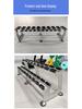 Commercial Grade A-Frame Dumbbell Rack: Thick Steel, Stable, Durable Multi-Layer Storage