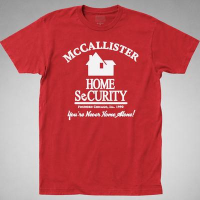 Home Alone McCallister Security T-Shirt lustig Retro 90er Weihnachten Kevin lustig