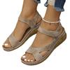 Fashion Plus Size 36-43 Shoes for Women Summer Women Platform Wedges Sandals Peep Toe Hook&loop Beach Footwear Women Sandals
