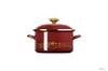 Le Creuset EOS Fantasia Enamel Casserole 20cm Garnet Compatible Japanese Pot/EOS (Start Knob) Gas/Induction [Official Product]