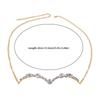 Luxury Glitter Mask Decoration Shiny Half Frame Glasses Chain Vintage Pendant Face Chain  Girls