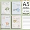 Plant Flower PVC Cover A5 Notebook - Student/Office Thickened Fresh Design Diary