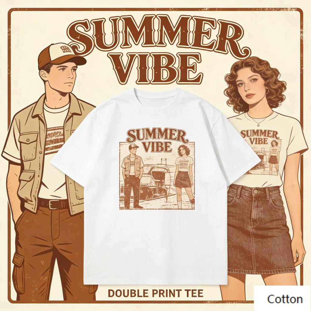 Vintage Radio Days Microphone Graphic TShirt Retro Announcer Portrait Print Pure Cotton Tee 50s American Style Streetwear