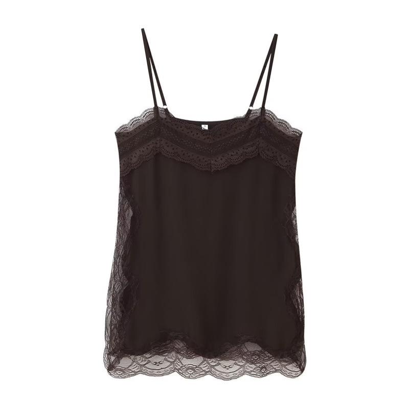 European & American Women's Lace Lingerie Style Casual Fashion Top