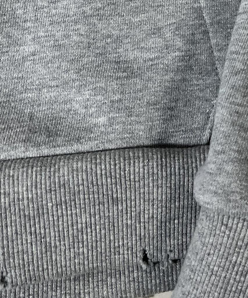 Sk8Er Rock Camouflage 88 Damage Sweat Hood Zip-Up ((Melange Gray))