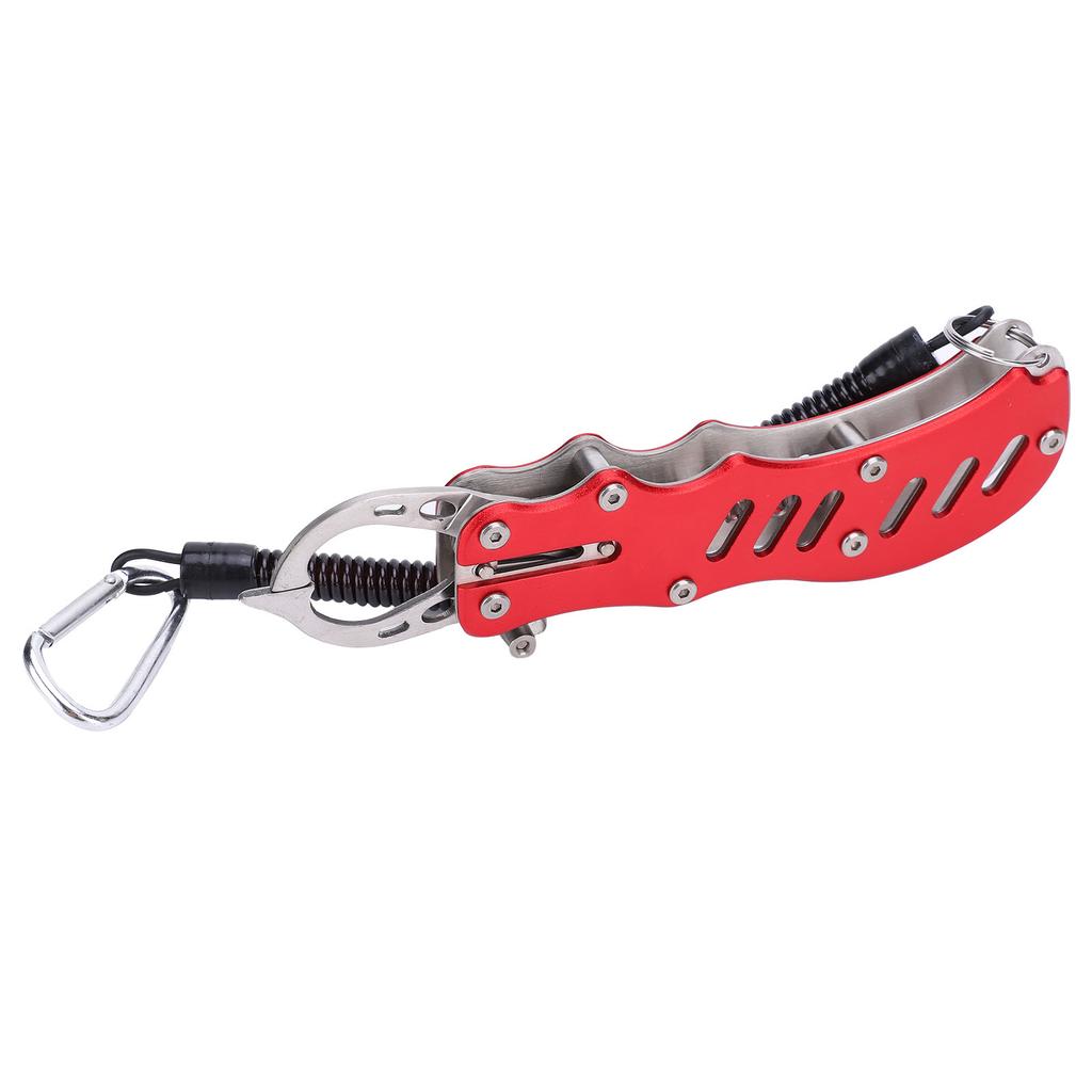 Fish Lip Grabber Portable Fish Grabber MultiFunctional Fish Controller Fishing Accessory(Red )