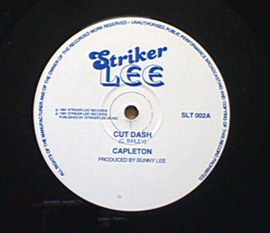 12inch Record CAPLETON DADDY BLUE Cut Dash Man Thief SLT002 Striker Lee 1991 UK Reggae Ska Dub Used