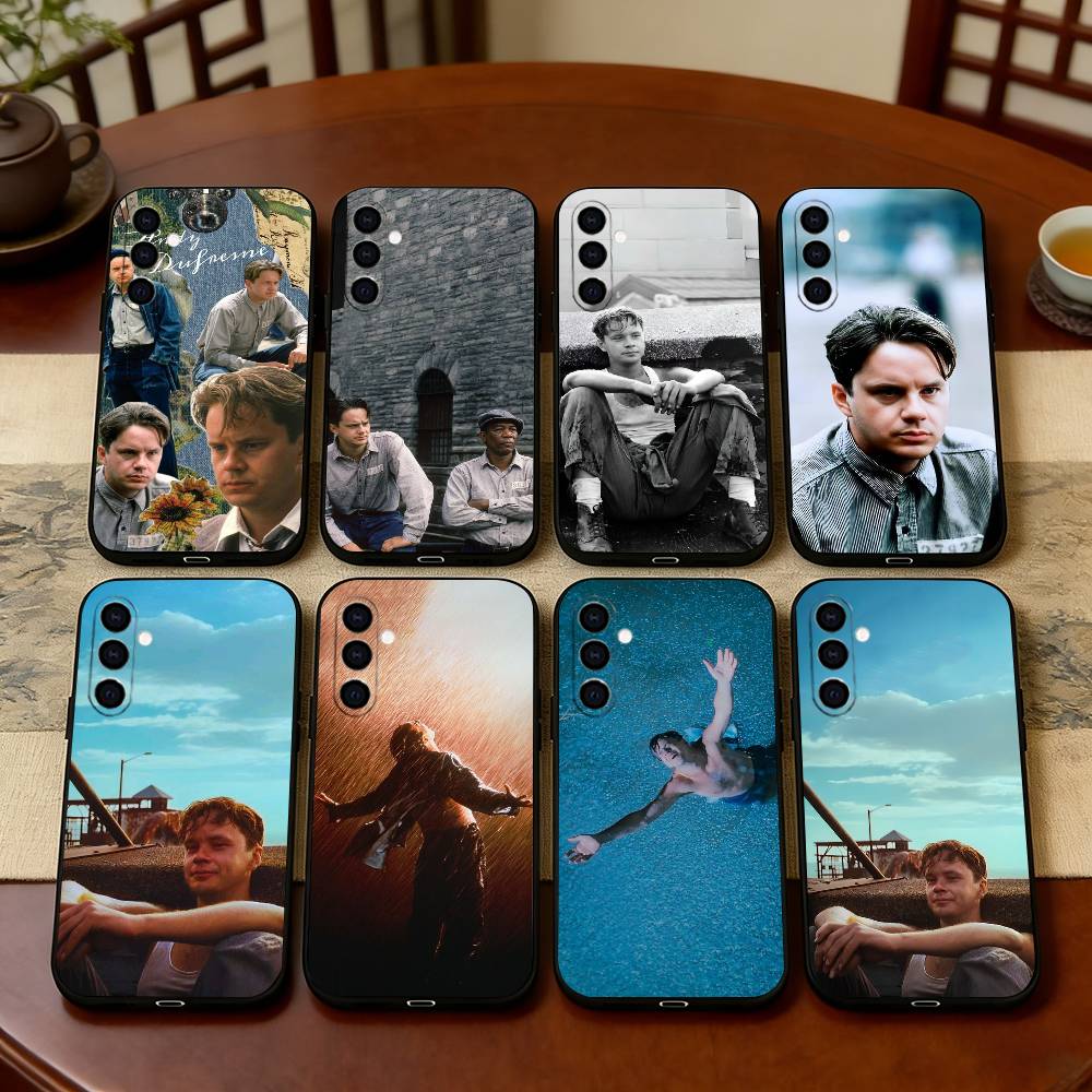 S-Shawshank A-Andi Phone Case Black Silicone Soft For Samsung Galaxy A73,A72,A71,A70,A53,A52,A51