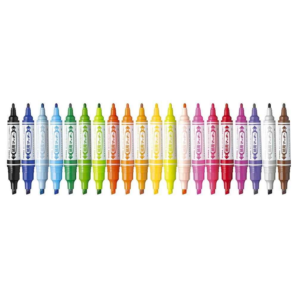 Zebra Pen for 12 Water-Based Paper, Makiki, Colors, WYT5-12C