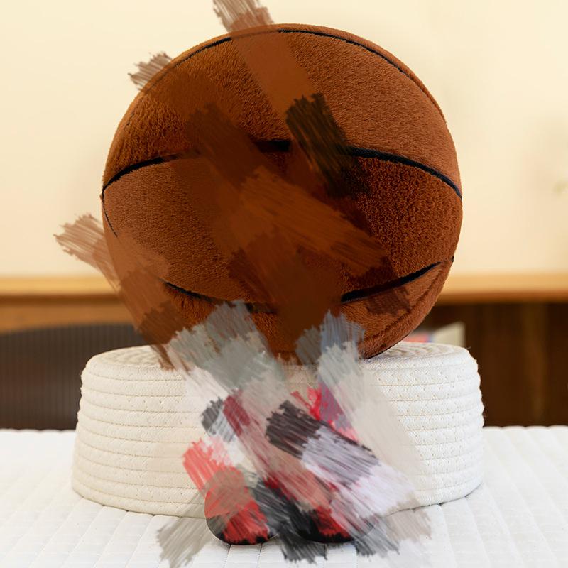 Popular Fun Sports Plush Basketball & Football Doll - Creative Birthday Gift for Boys