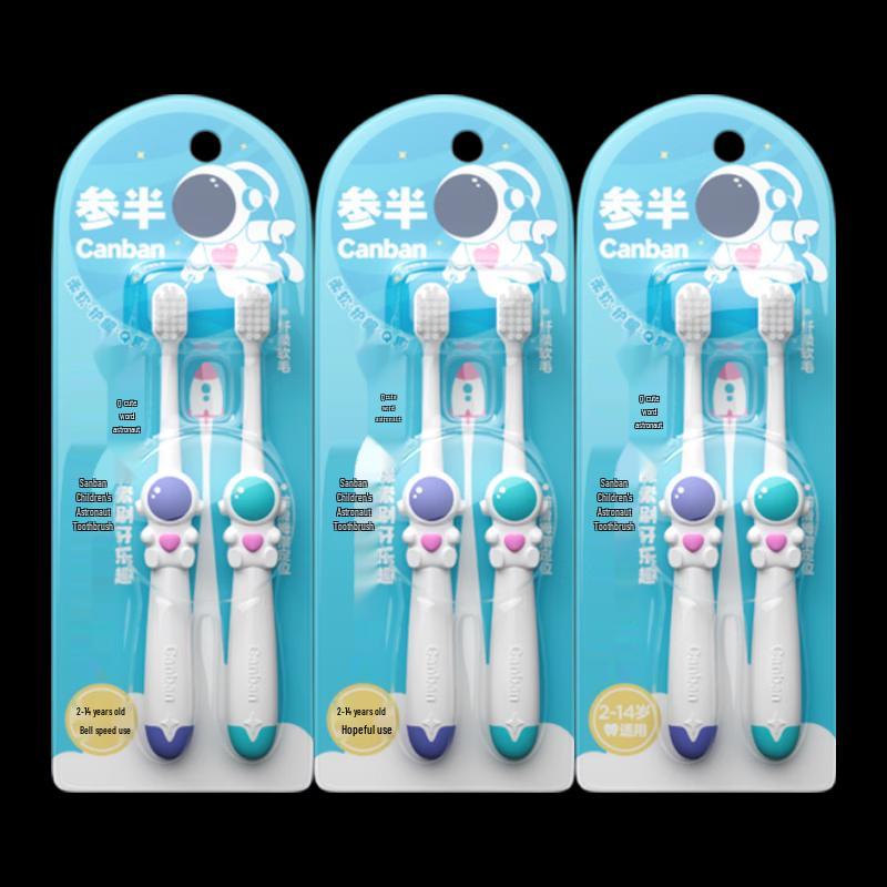 Cenban Children s Astronaut Soft Bristle Toothbrush 6-Pack