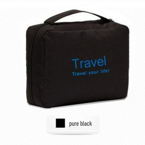 

Korean-Style Waterproof Multifunctional Travel Toiletry and Makeup Bag чёрный