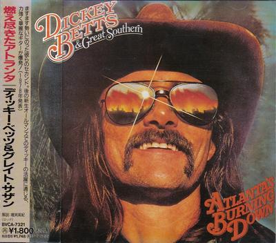 CD DICKEY BETTS  GREAT SOUTHERN  Atlantas Burning Down BVCA7321 Arista 1995 Japan Rock Used