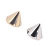 100PCS Conical Rivets Flat Back Cone Shaped Spike Studs for Clothing Decoration and Craft Projects 50 Gold 50 Silver 10x8mm