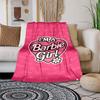 1pc Barbie Girl Heart Flower Cartoon Blanket,Portable Throw for Travel & Camping, All Season Cozy Blanket,Ideal Gift