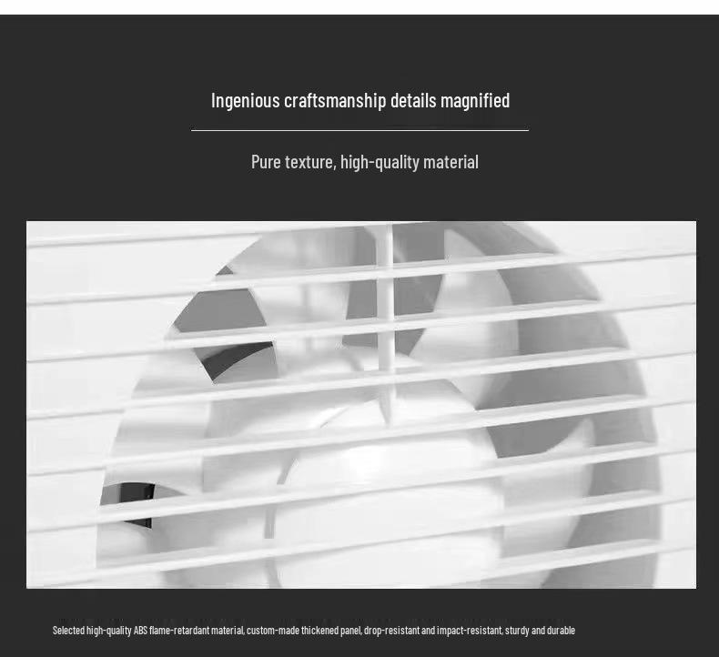 Senmiao Certified Exhaust Fan for Bathroom - 4, 5, 6 Inch Glass Window Ventilator