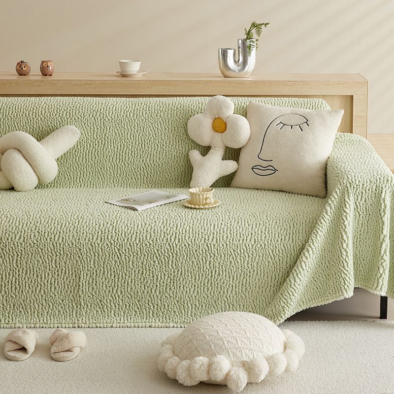 Winter Plush Sofa Towel Non-Slip Thickening Thermal Cover Blanket Sofa Handrail Backrest Cushion All-Inclusive Cover Towel