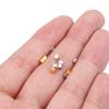 100pcs/lot 2 mm High Quality Copper Spacer Bead Square Loose Beads Big Hole for Jewelry Making Bracelet DIY Accessories supplies