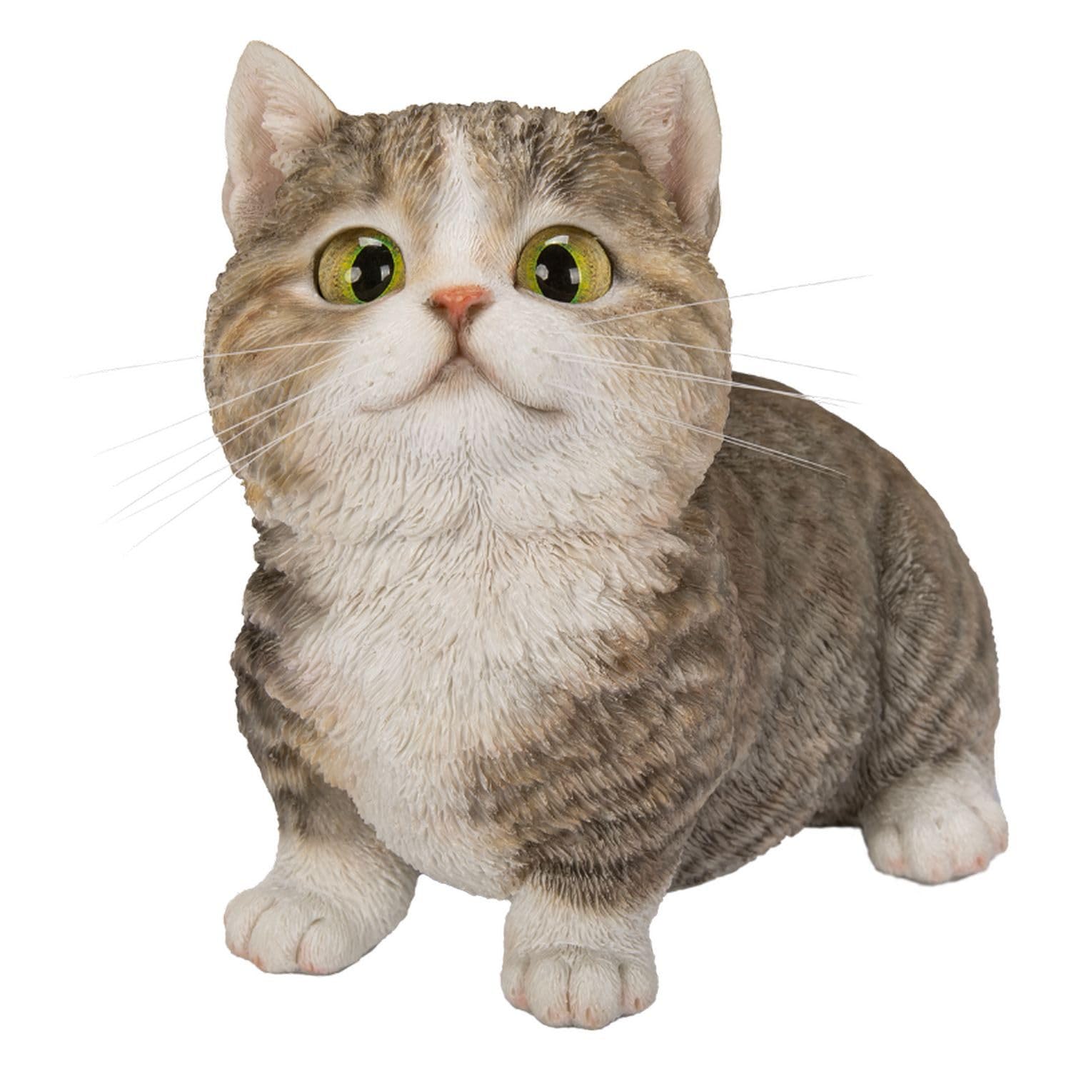 

Ubia Munchkin Brown Looking Up, 16 x 11 x 14 cm, Doll Figurine, Animal Ornament, Garden Decor, Realistic, Cute Cat, H24087-A-4