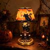 Handcrafted Resin Pumpkin Lamp USB Powered Witch Hat Table Lamp Halloween Table Lamp  Office Decor