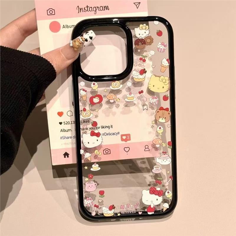 Applicable To Apple 11promax Mobile Phone Case Transparent iPhone11 Cartoon Cute 11 Acrylic Dessert Little Katie
