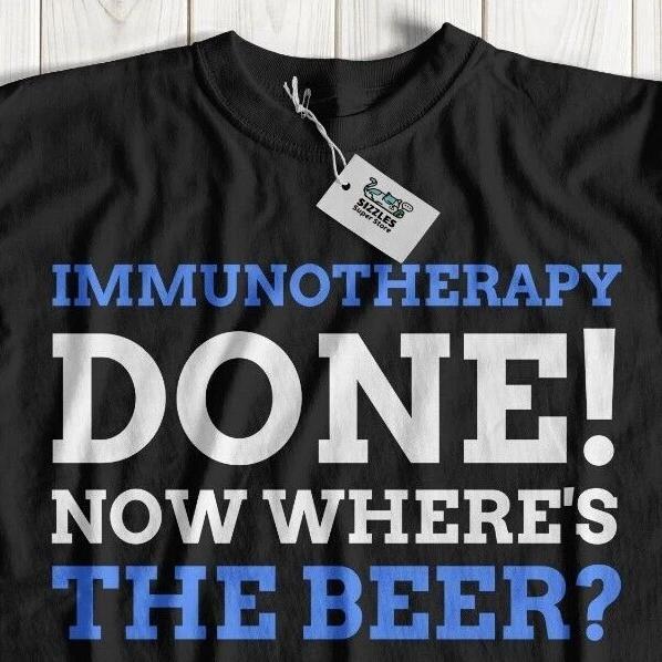 Funny Immunotherapy T-Shirt Immune System Cancer Gifts White Blood Cells Tee L