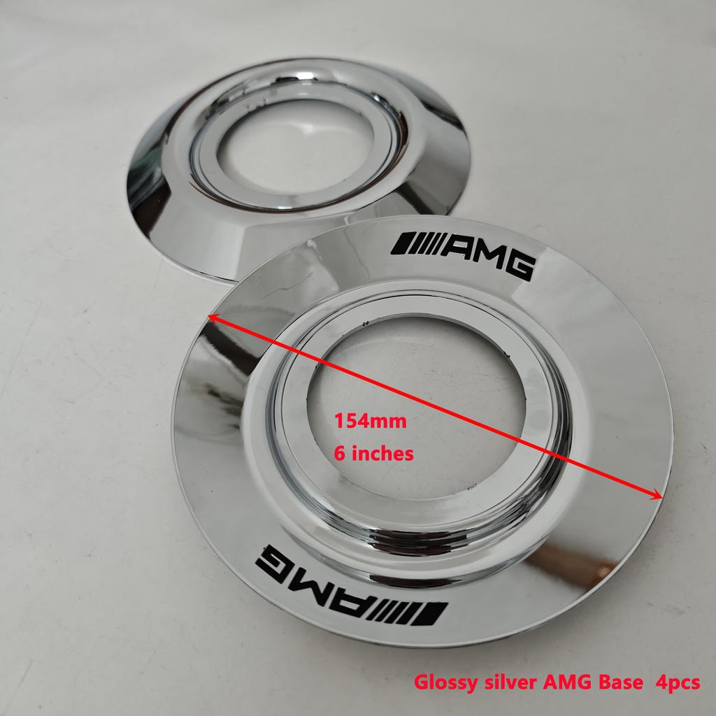 4PCS Aluminum Car Wheel Center Hub Caps for Mercedes-Benz A45S C63S E63S AMG GT GTS C190 Auto Styling Accessories