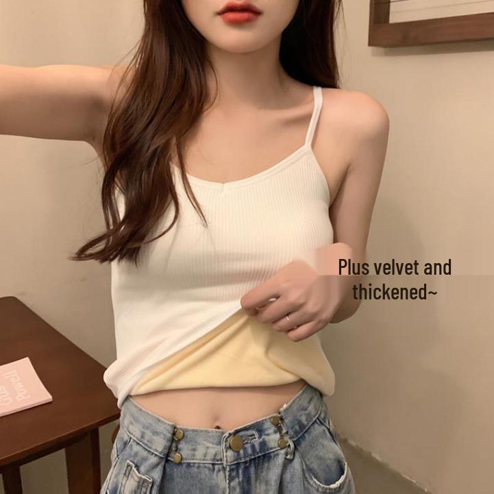 Plus Samt Verdickt Warme Weste: Schlankmachendes figurformendes Camisole für Herbst/Winter