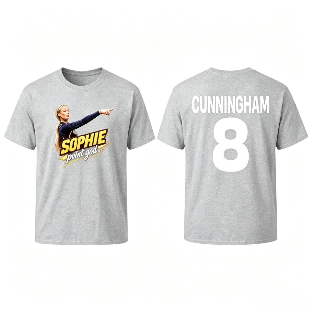 Sophie Cunningham Point God 2026 Meme Graphic 8 Summer Tshirt Cotton Unisexs And Unisexs Y2k Fashion Comfortable Pure Cotton