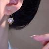 Trendy High-End French Pearl Earrings for Women: Elegant Niche Style