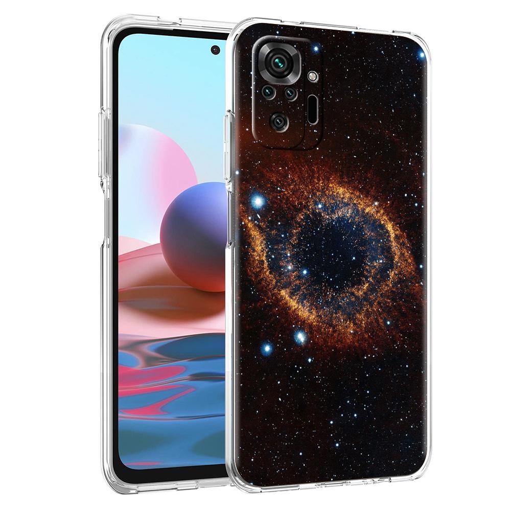 Custodia per Telefono Per Xiaomi Poco X3 NFC M3 F3 Redmi Note 9S 9 8 10 Pro 7 8T 9C 9A 8A K40 Cover Trasparente Spazio Colorato Galassia Universo