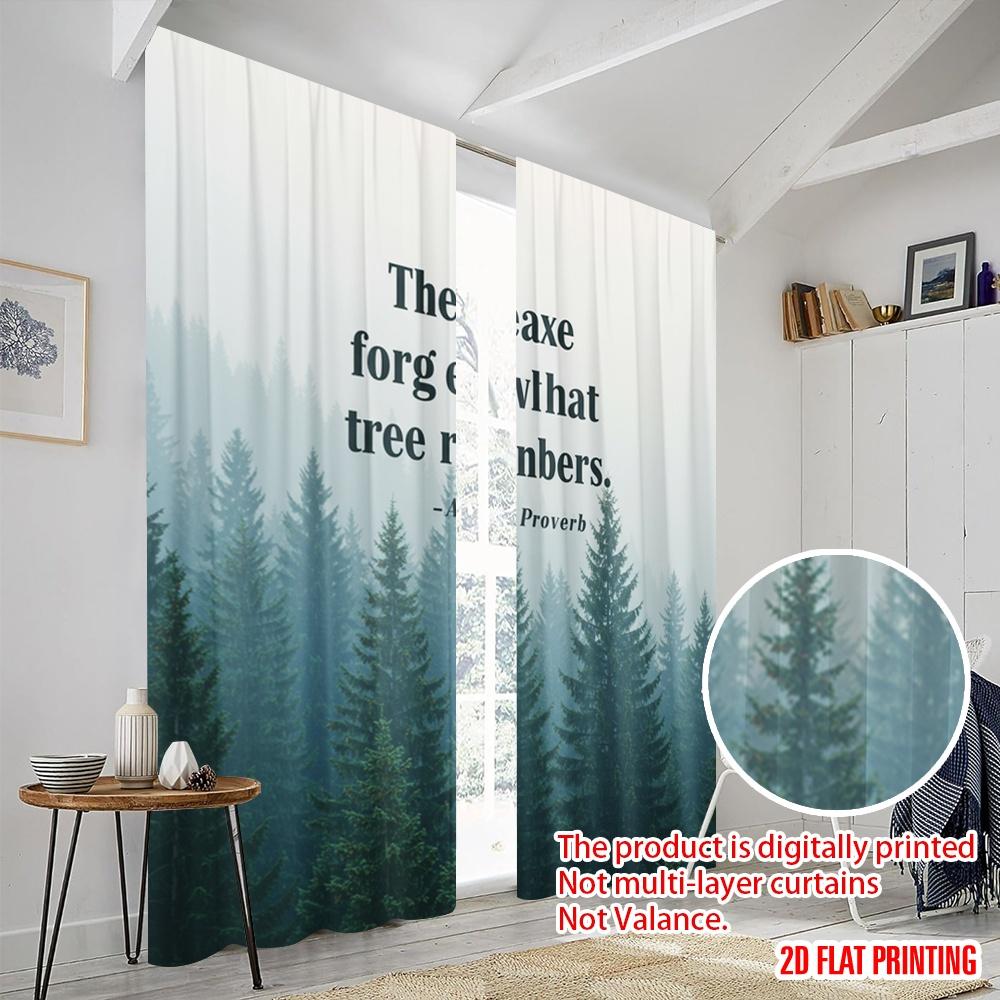 2pcs 2D Flat Printing Drapes African Proverb Tree Memory Fabric Without Electricity Party Decorations Use for Photo Booth Props