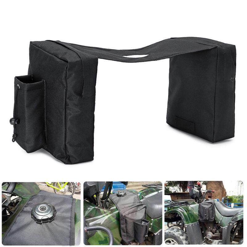 Buy ATV Quad Bike Tank Bags Saddlebag Fuel Tank Cup Holder For Polaris
