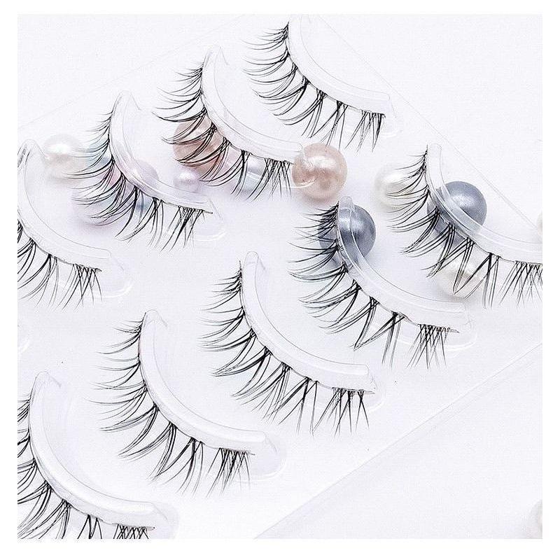 Mogugu - Set of 5 Pairs: Natural Wispy False Eyelashes